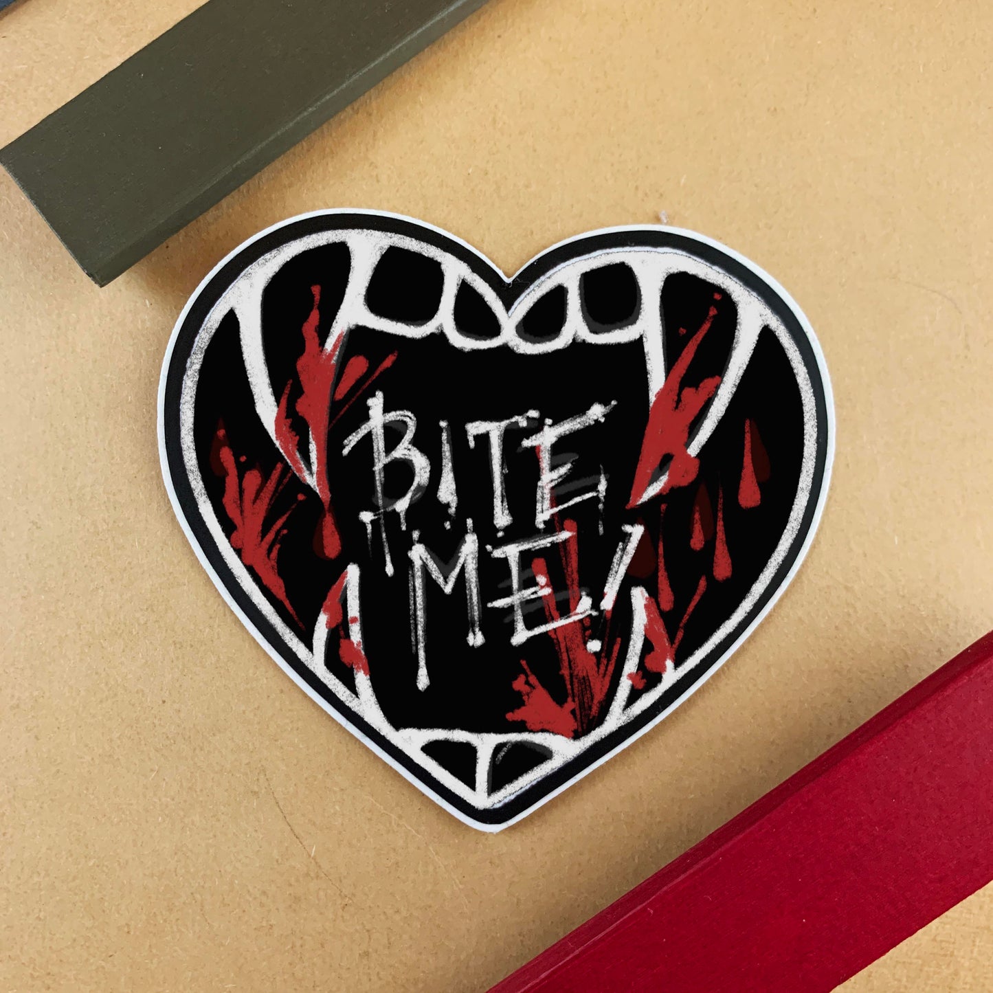 BITE ME Matte Sticker