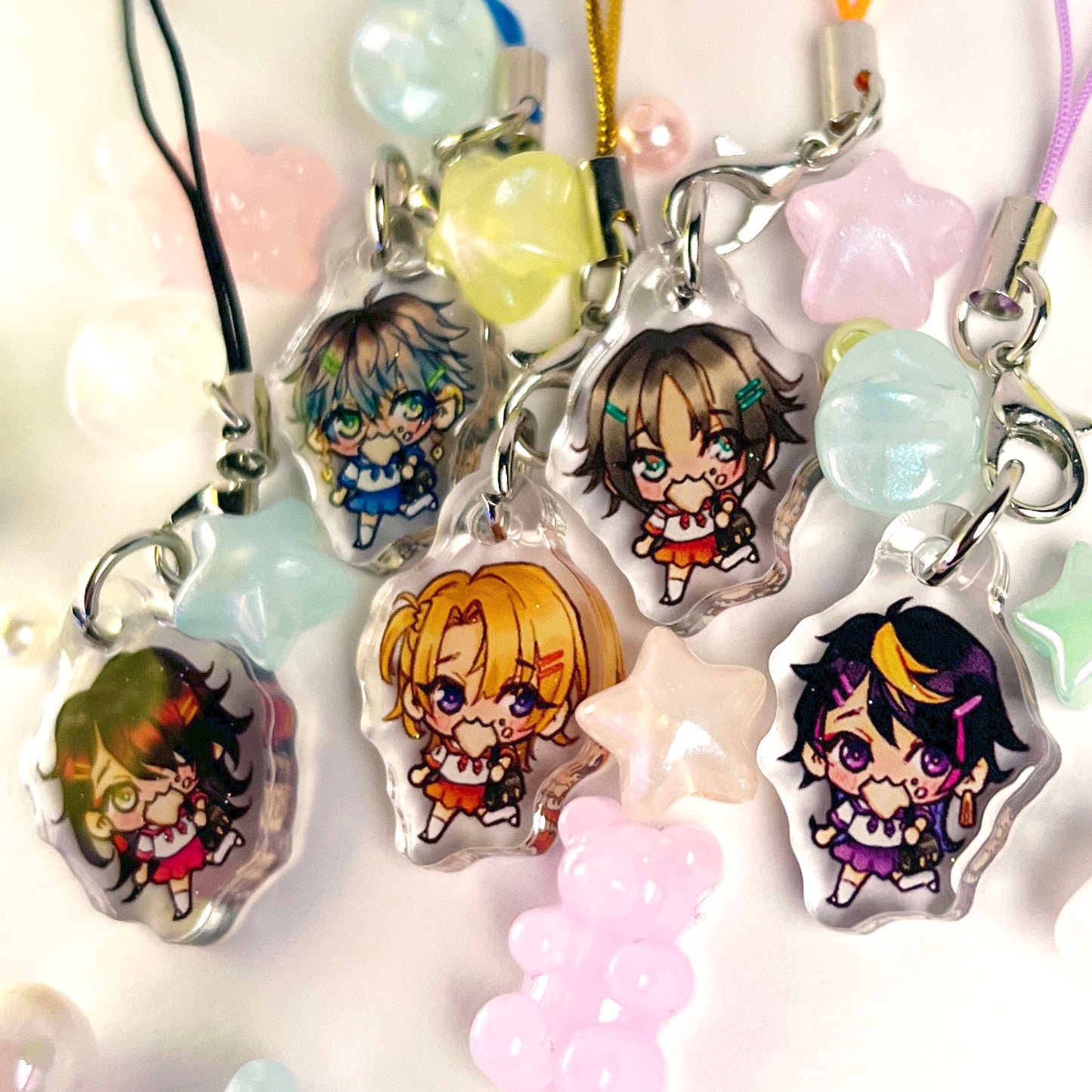 LUXIEM Late to School Tiny Acrylic Phone Charm