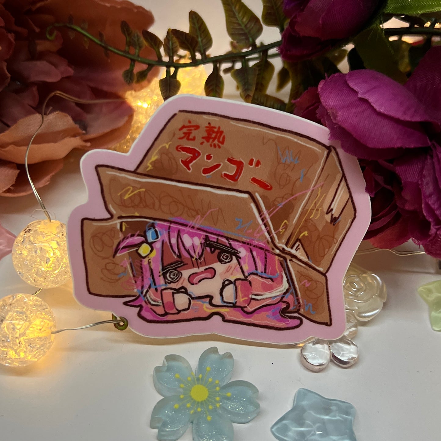 Bocchi the Box! Matte Sticker