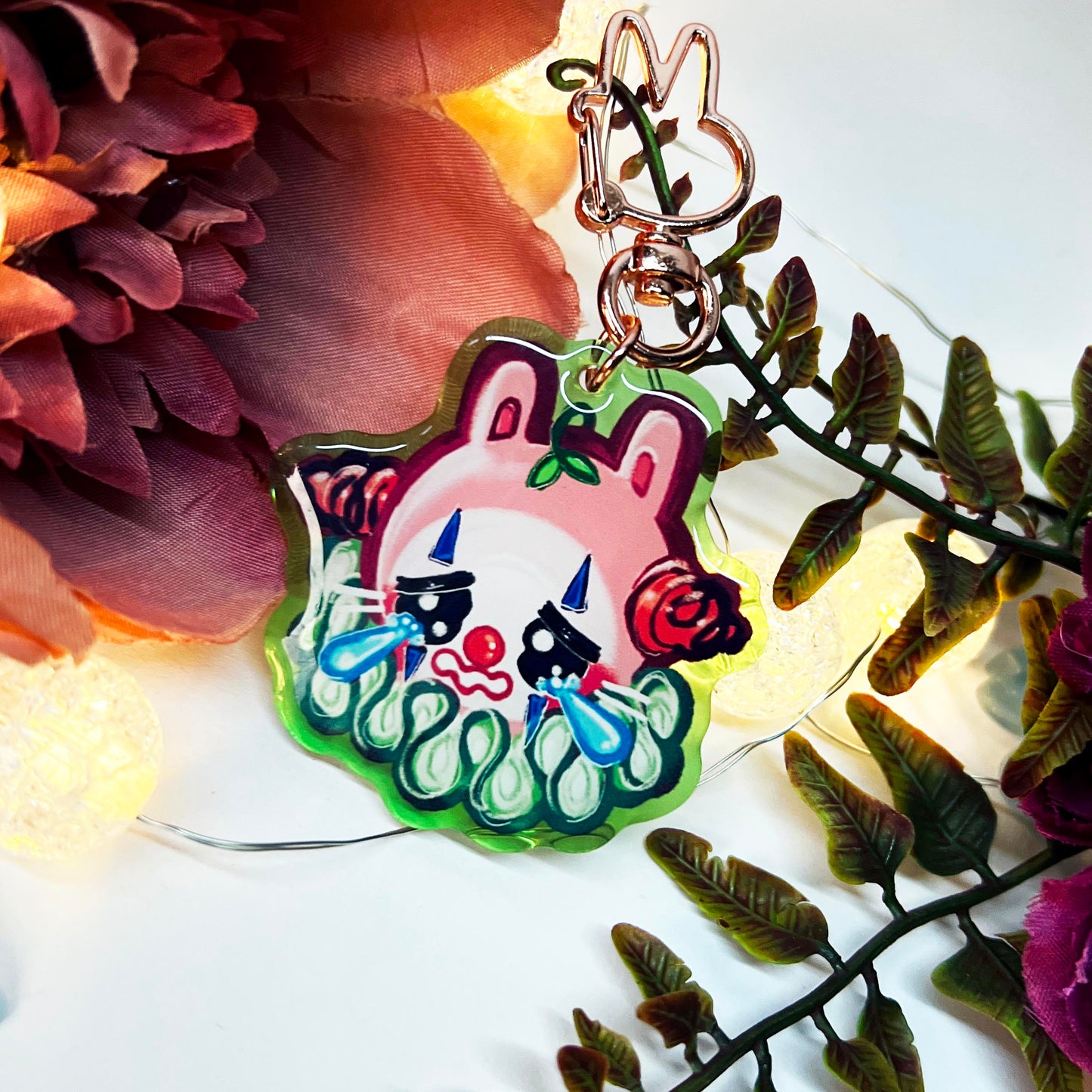 Clown Babybun Acrylic Keychain