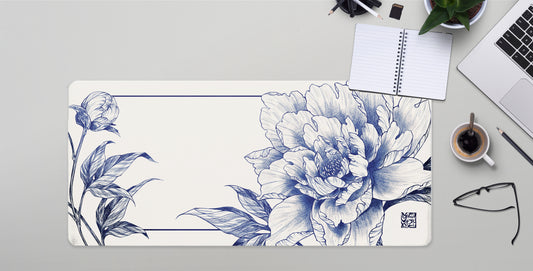 HIGH TEA Peony Extra Large Desk Mat