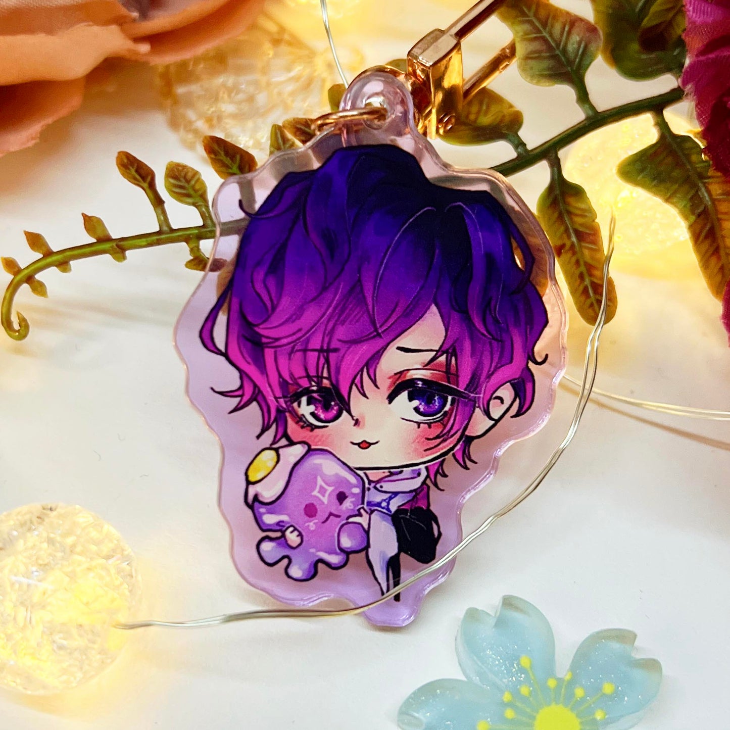 NIJI EN: NOCTYX- Uki Violeta Acrylic Keychain